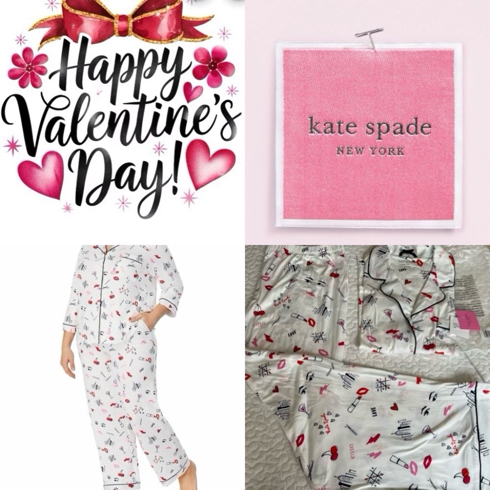 Happy Valentine’s 💖NWT Kate Spade Printed Pajama Set Plus Sizes